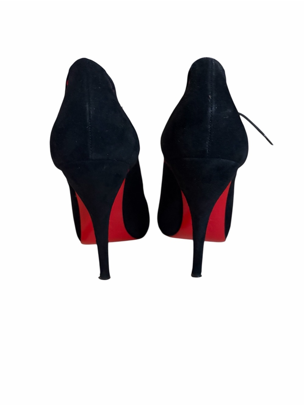 Christian Louboutin Lace and suede polka dot heels - Picture 5 of 7